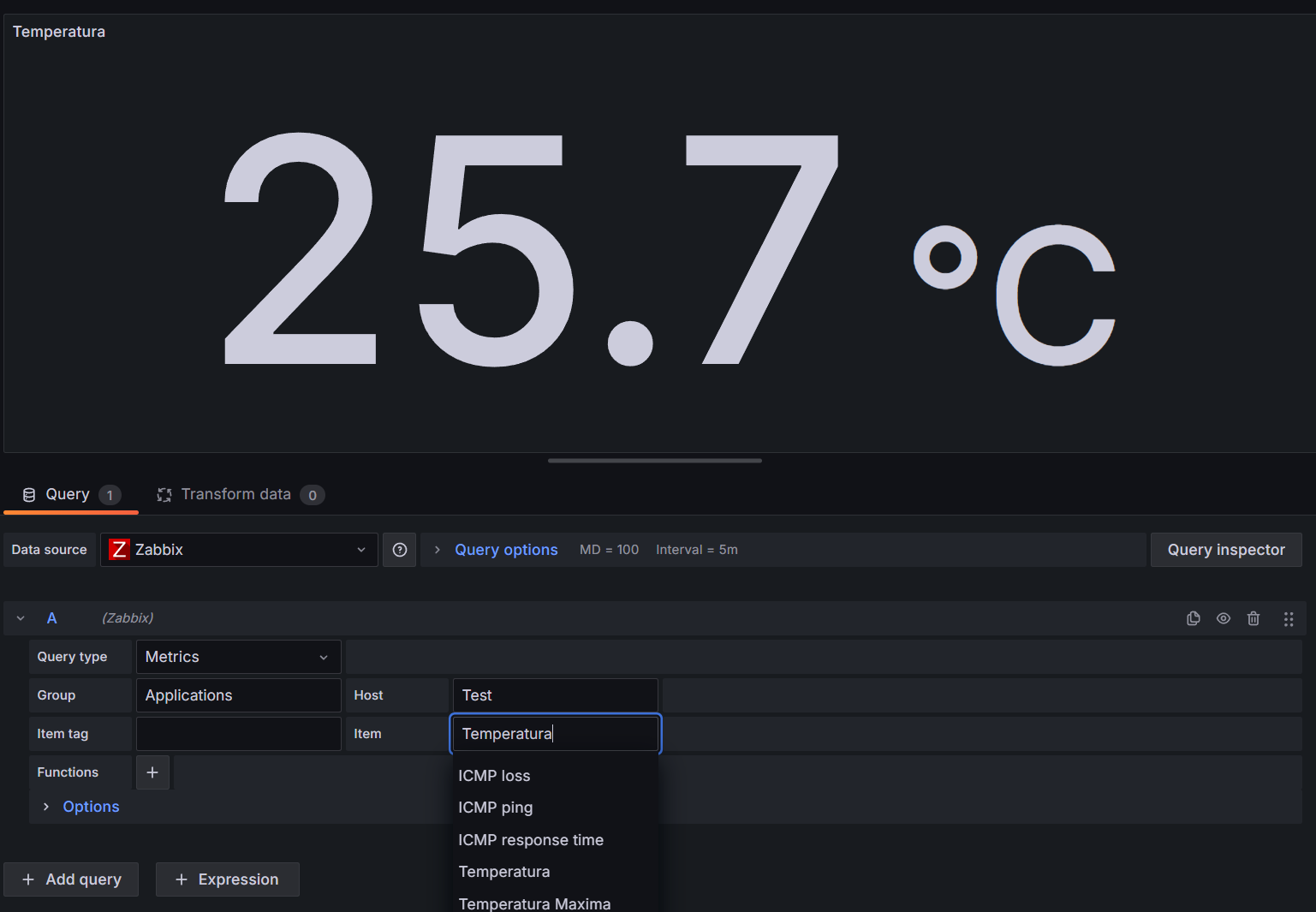 Tela de Importação do Template no Zabbix